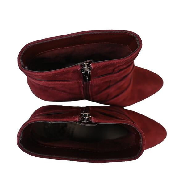 Vince Camuto  Womens 7.5 Erillie Suede Bootie in Bordo Burgundy NEW - Picture 8 of 11